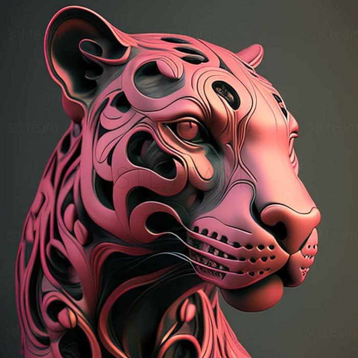 3D модель Пантера из Розовой пантеры (STL)